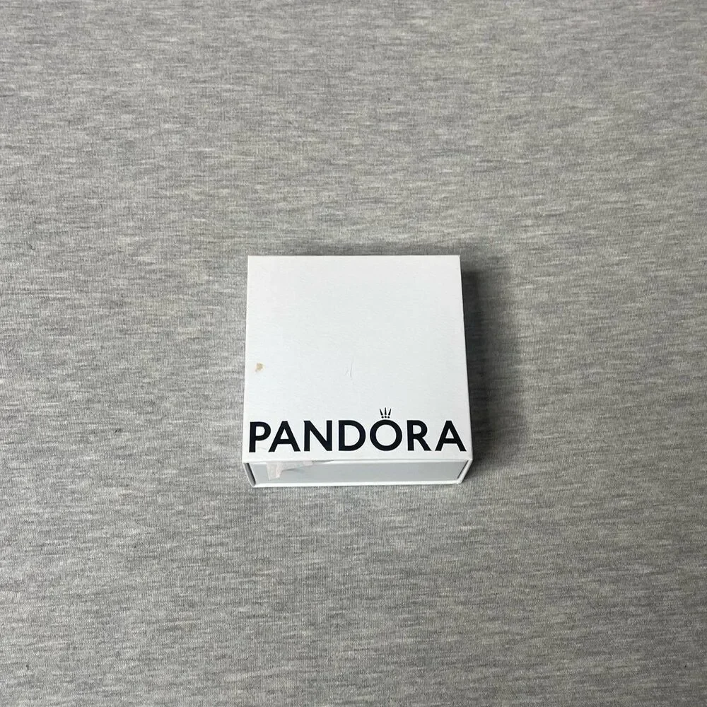 PANDORA White 3.5”x 3.5” Jewelry Necklace & Bracelet Gift Box